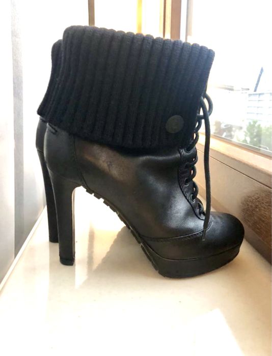 Botki GUCCI 37,5 skórzane oryginał