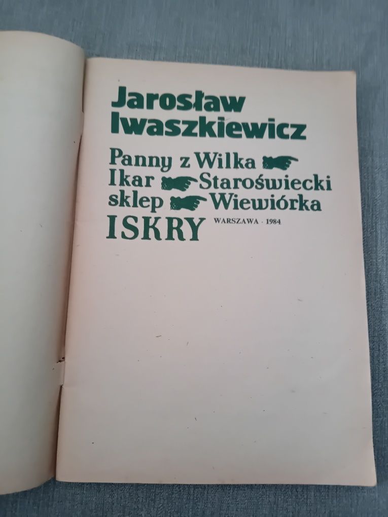 Jarosław Iwaszkiewicz Panny z wilka Ikar Staroświecki sklep wiewiórka