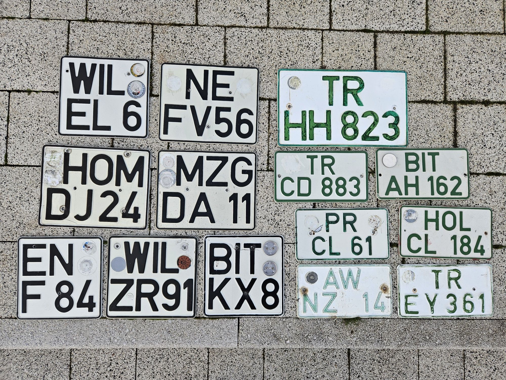 Stare niemieckie tablice rejestracyjne Niemcy