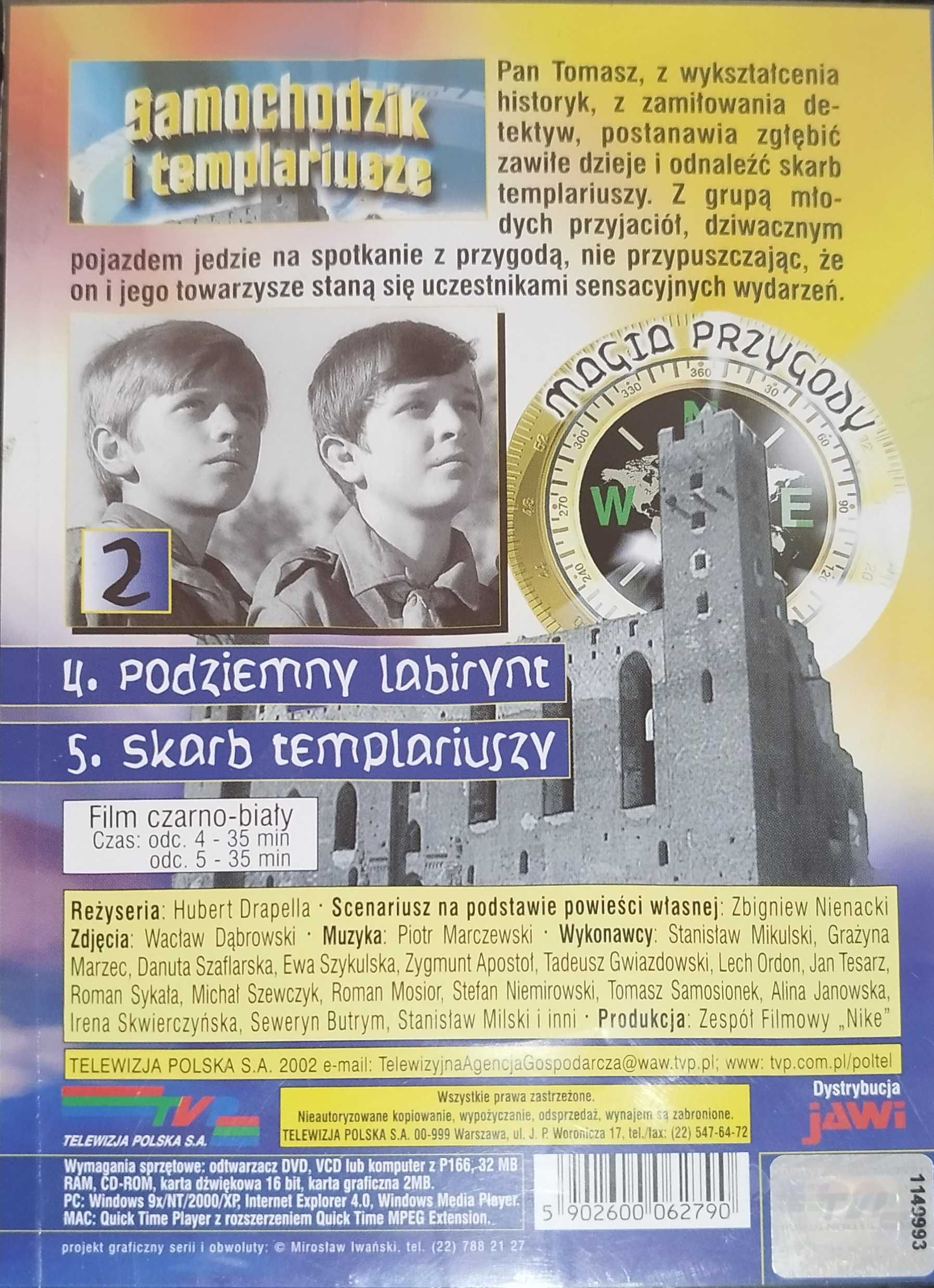 Film Samochodzik i Templariusze VCD Pan Samochodzik 5 odc.