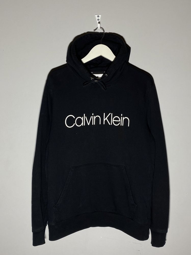 Оригінальне чоловіче худі Calvin Klein з великим логотипом на грудях