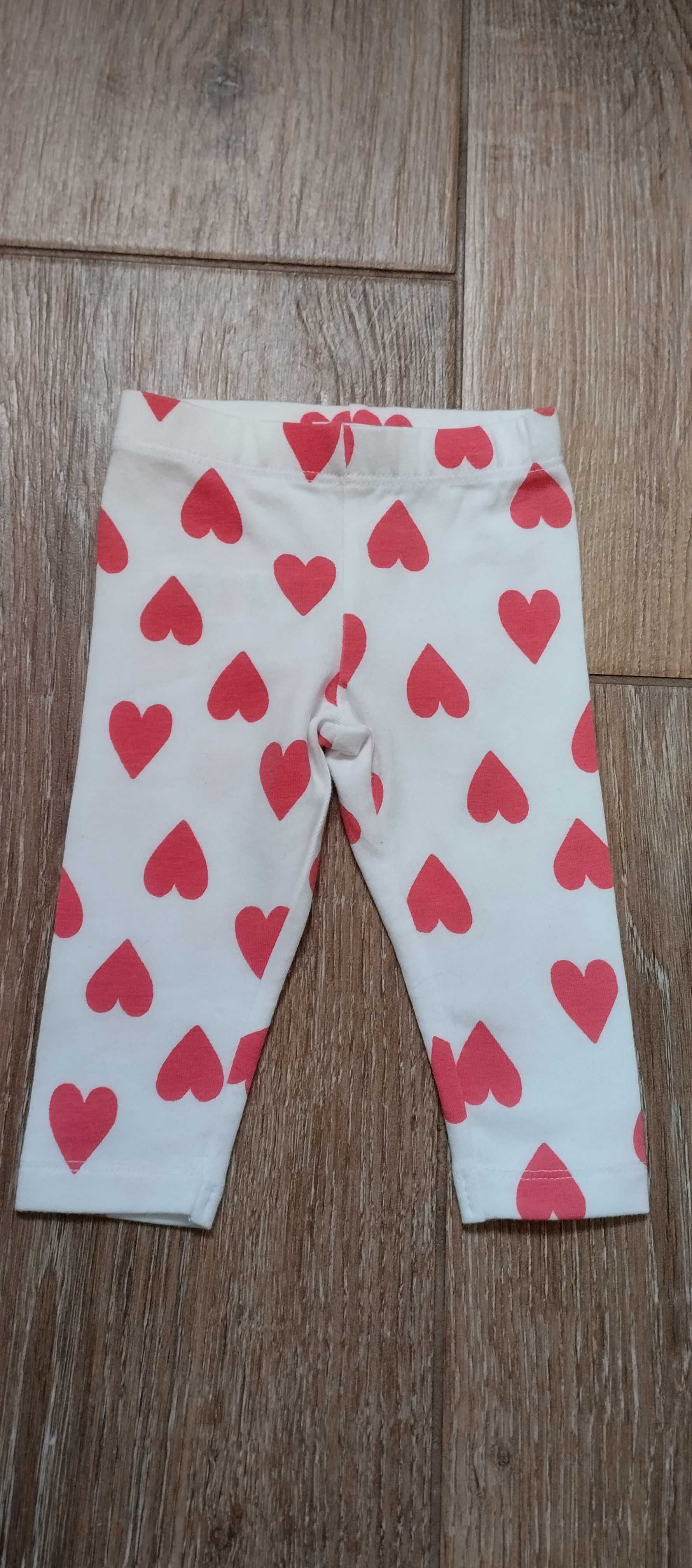 Legginsy dla dziewczynki w serca 50/56 F&F