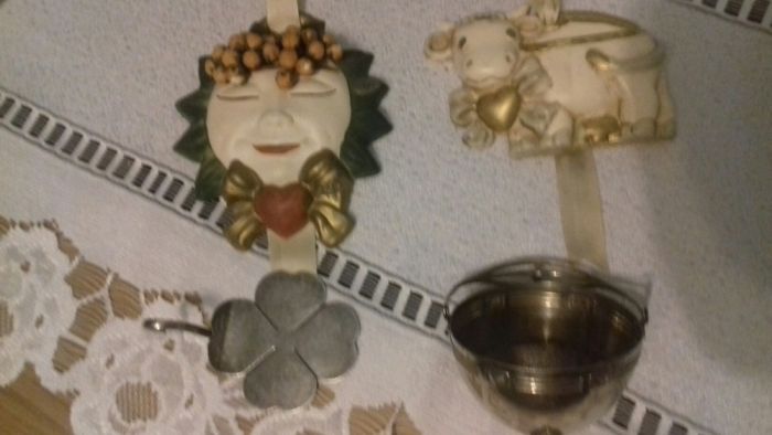 Łopatka do tortu, plater,ozdoba ceramiczna, słonecznik, krówka