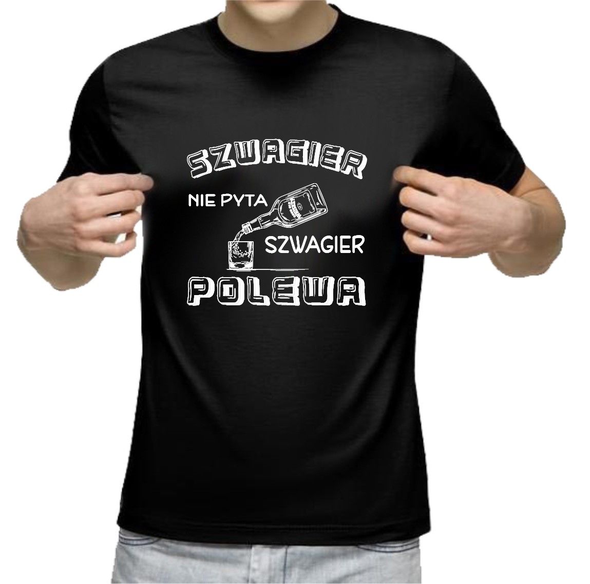 Koszulka na Prezent dla Szwagra- Szwagier Polewa r.M
