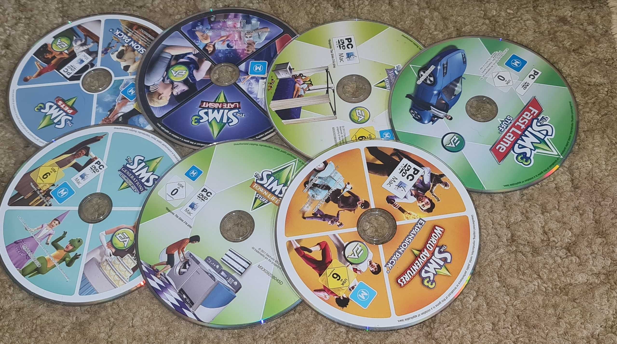 The Sims3 Zestaw 7 DODATKÓW PC / PL