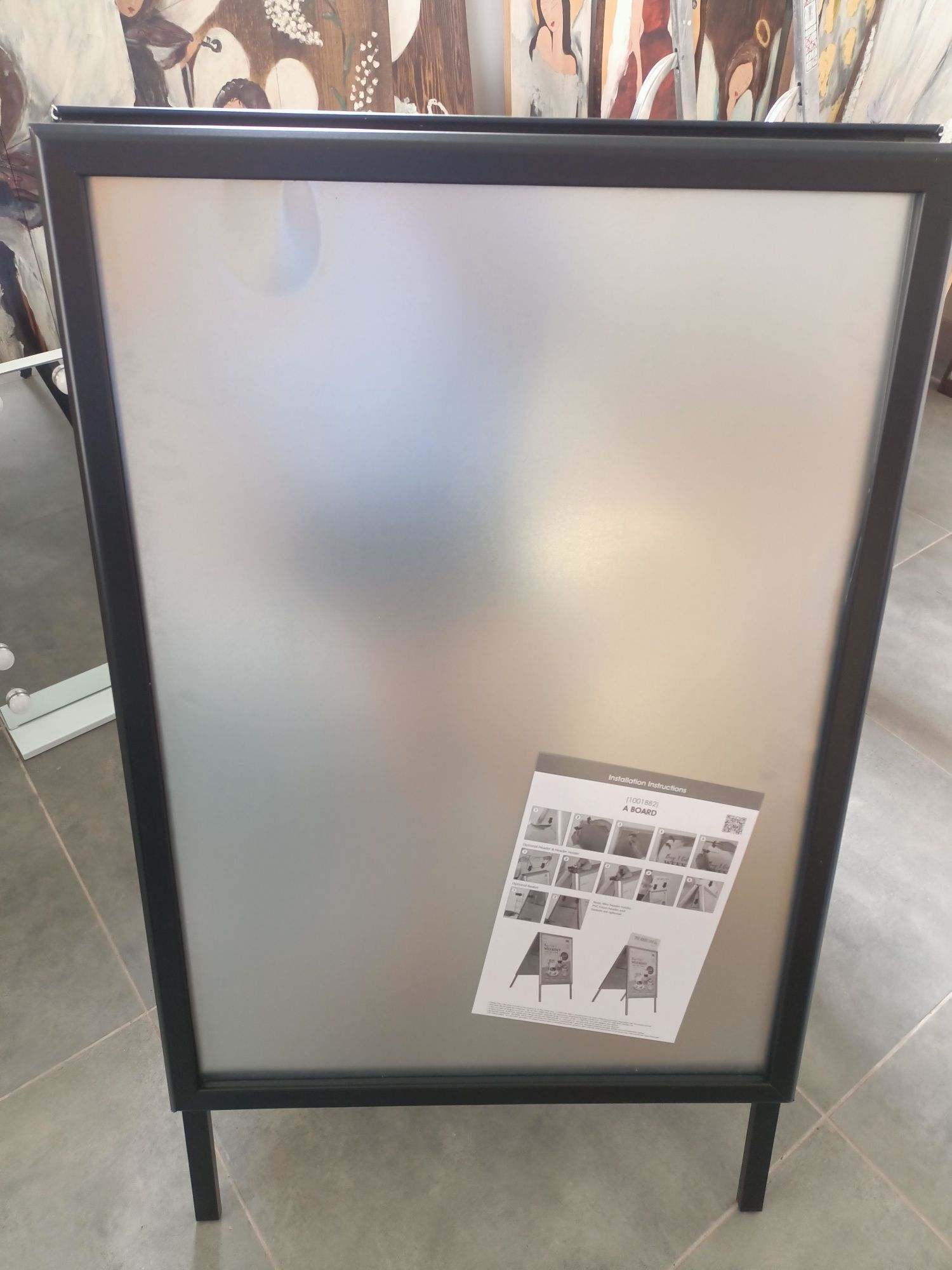 Potykacz stojak na reklamę dwustronny