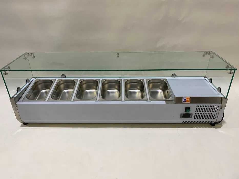 Vitrine/ Expositor Refrigerado 6 Cuvetes GN 1/3- NOVO