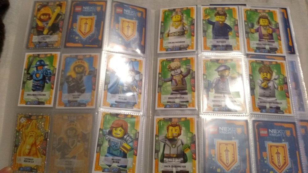 Karty Lego Nexo Knights - 70 kart z ALBUMEM (album lego nexo knights)