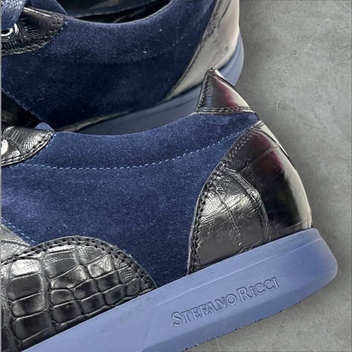 Кросівки кожа крокодила Stefano Ricci