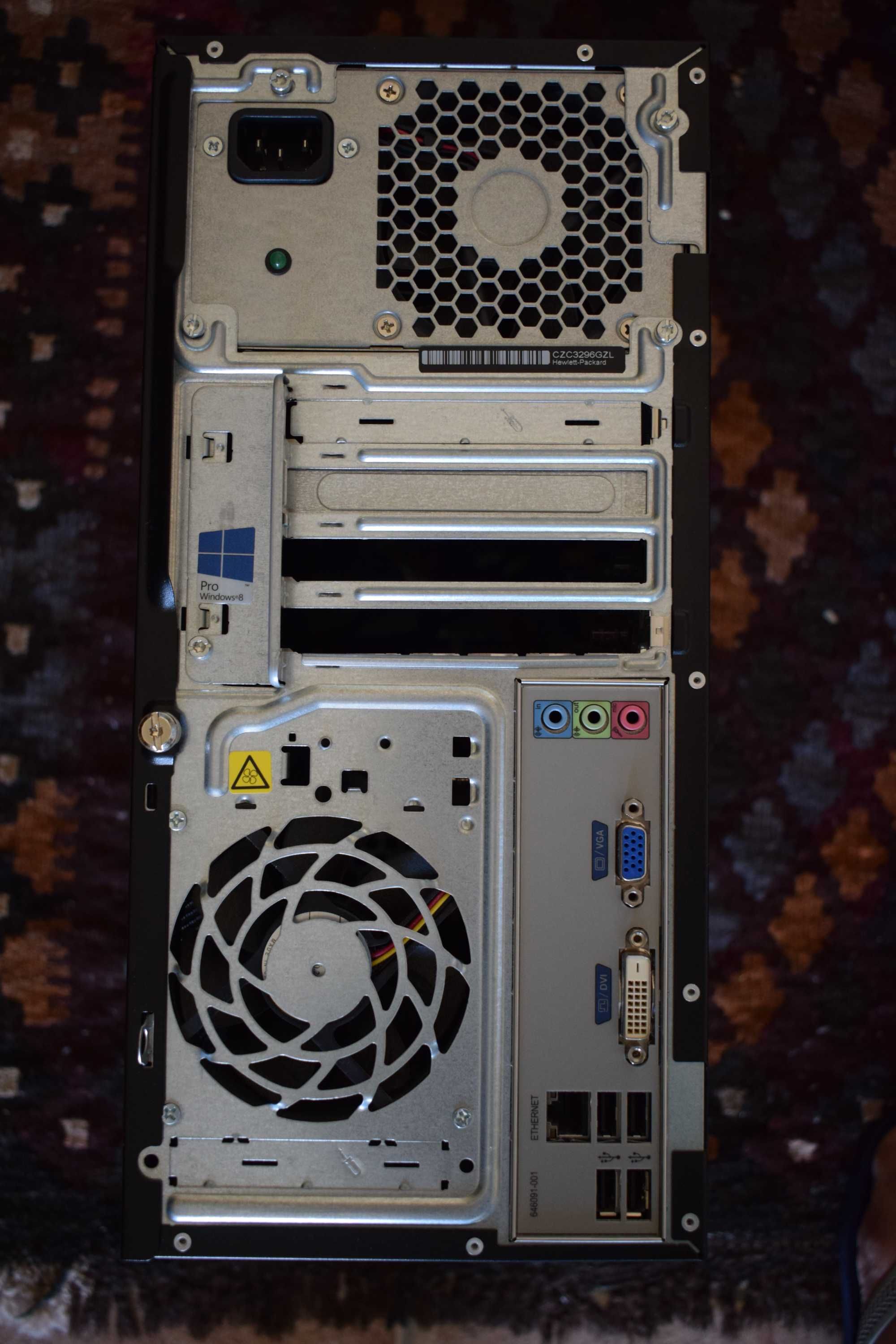 PC HP 3500 MT Intel I5 3470, 8 DDR3, Disco de 1000GB HDD, SSD Kingston