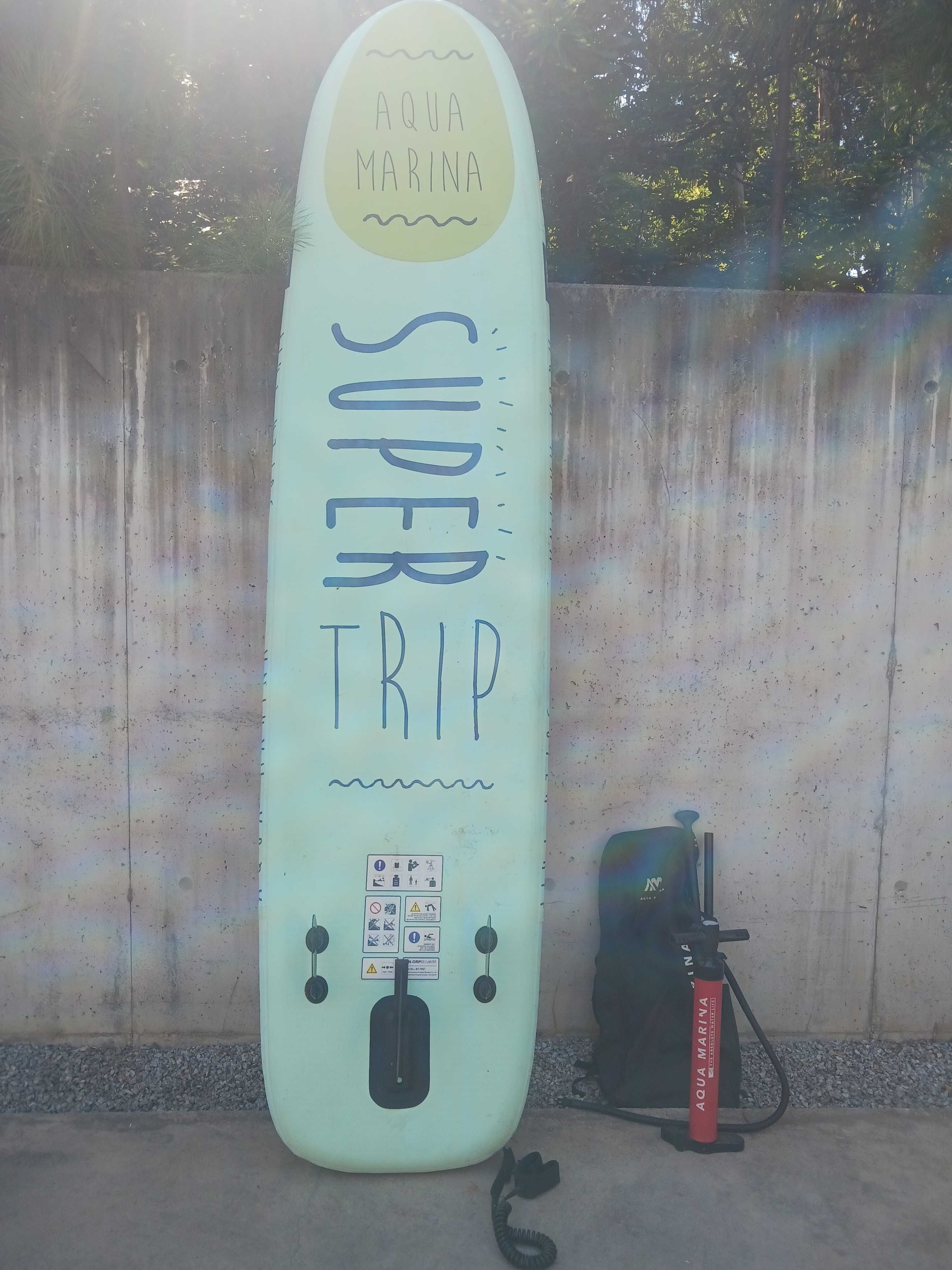 Prancha de Sup Padel insuflável Aqua Marina Super Trip