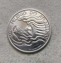Срібна монета! 1000 ескудо 1999 року " Атлантика під парусом"