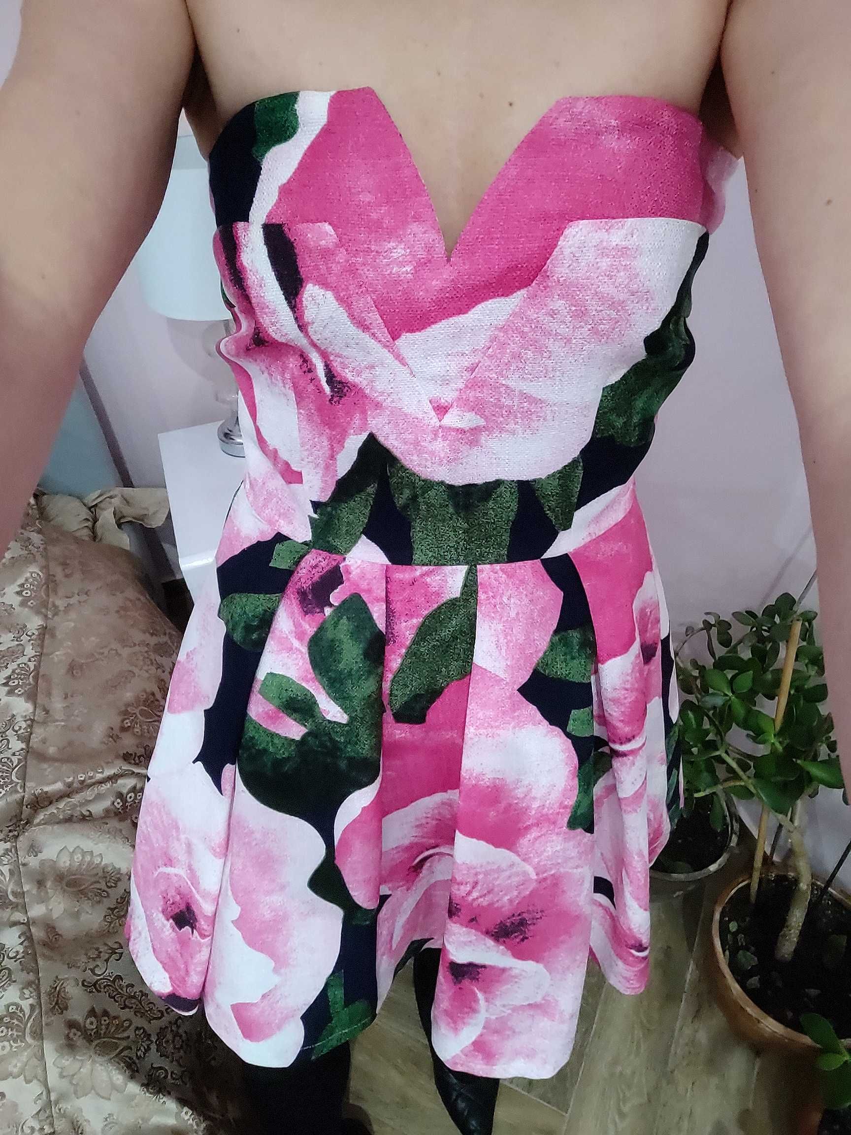 Ax Paris sukienka w kwiaty s m