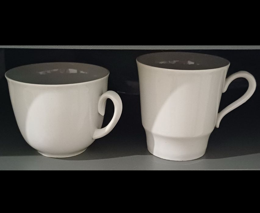 Біла чашка, все нове