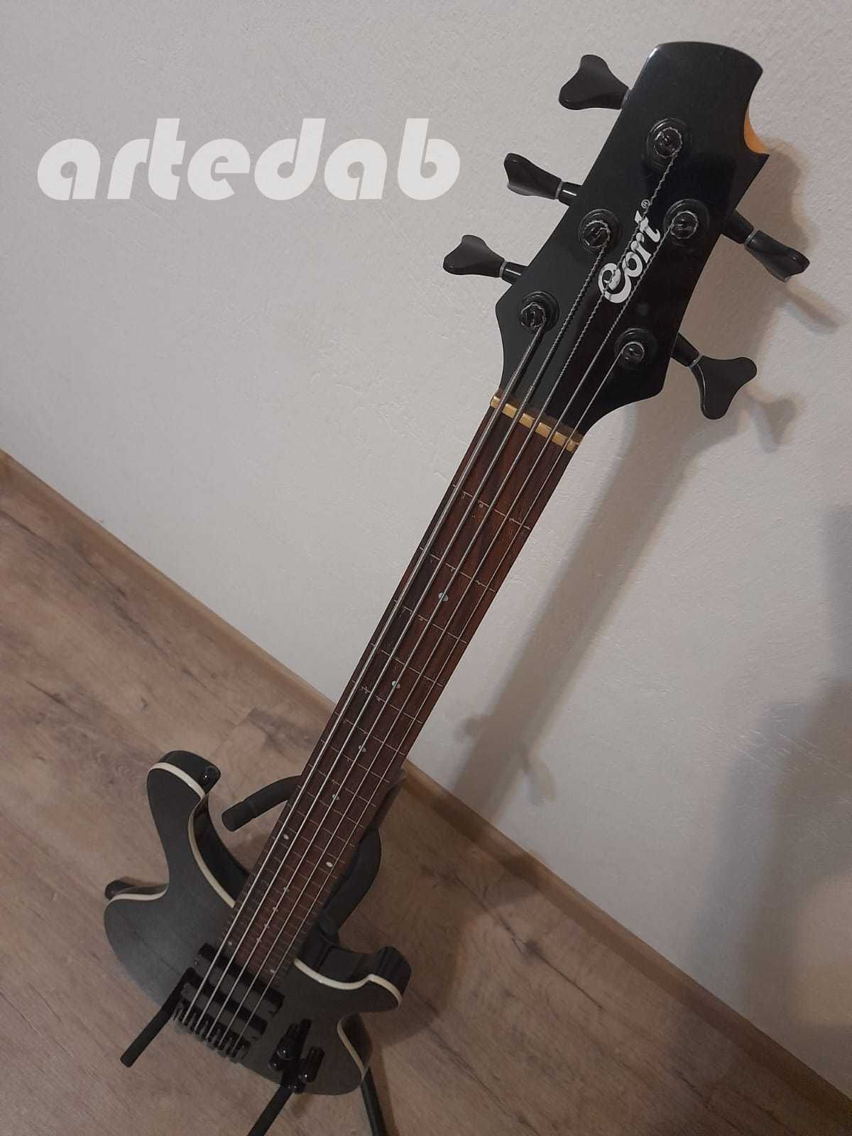 Cort T35 gitara basowa V aktywna fretless 5 strun WYSYŁKA