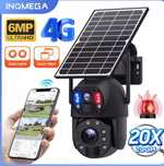 Solarna Kamera 4G LTE 6MP 20xzoom 2xobiektyw Metal.Obudowa+Karta128GB