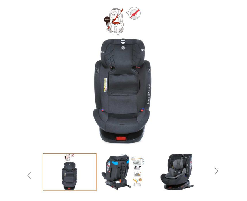 Розпродаж! Автокрісло El Camino EVEREST 0–12 років з ISOFIX Автокресло