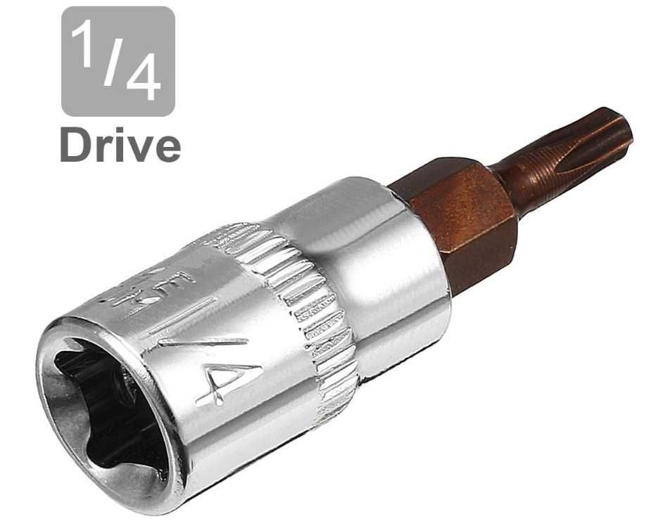 Klucz trzpieniowy Torx T15,  gniazdko 1/4"