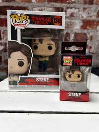 Funko Pop Netflix Stranger Things Steve 1245 + Pocket Pop Keychain