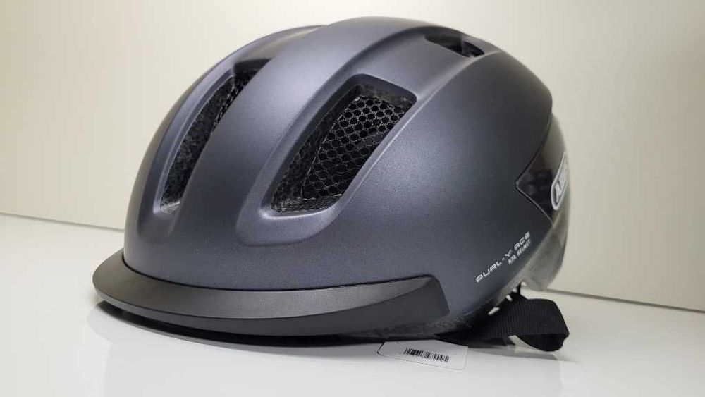Kask rowerowy Abus Purl-y ACE LED Titan rozmiar L 57-61cm