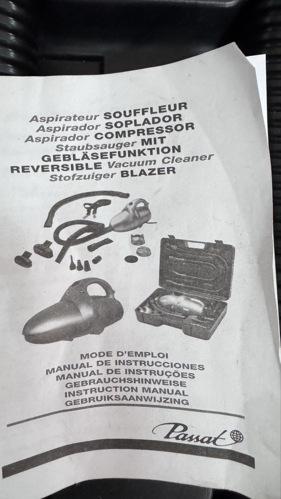 Aspirador/ sollador portatil carro