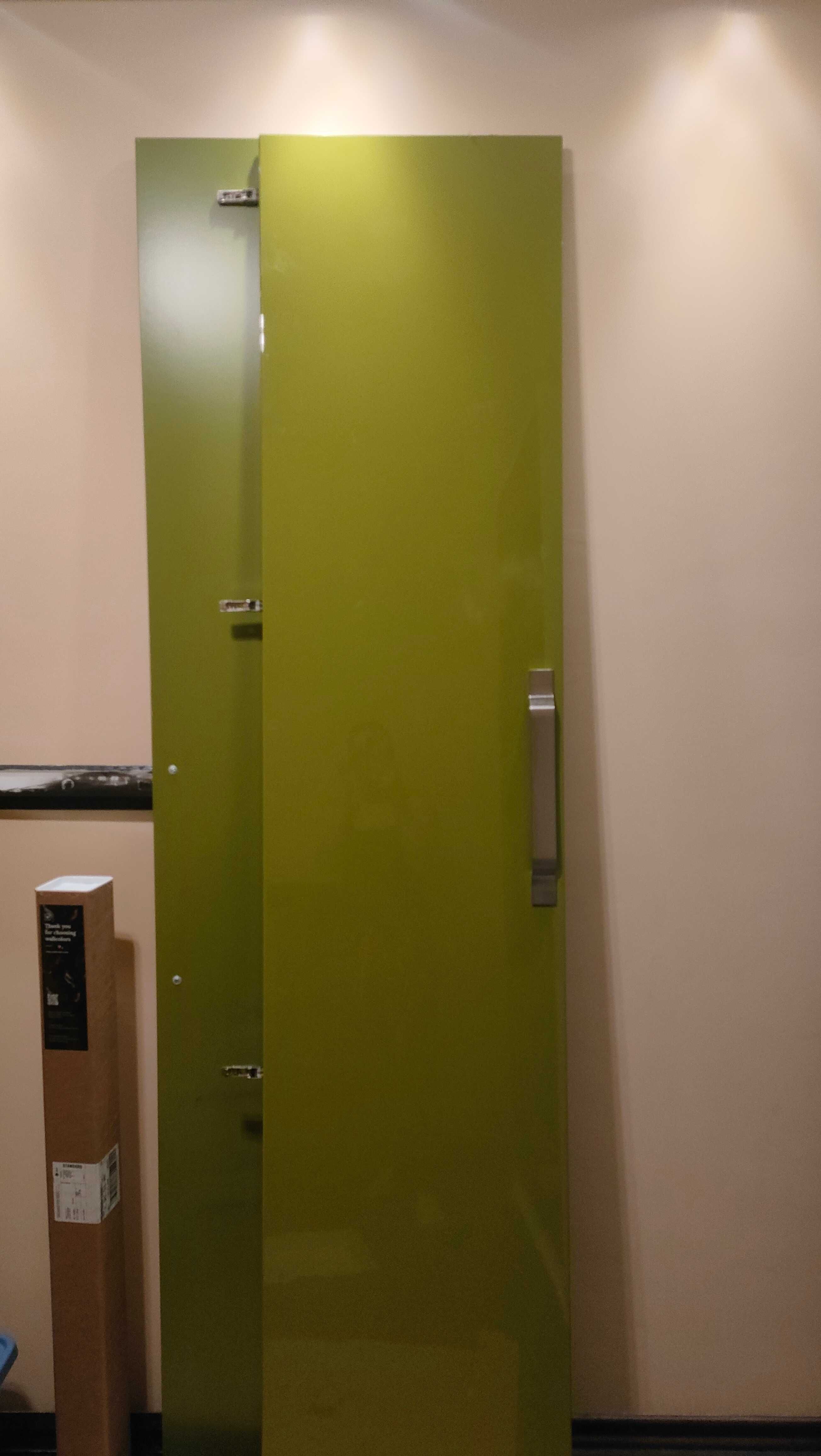2x Drzwi fronty Ikea fardal do pax zielone połysk