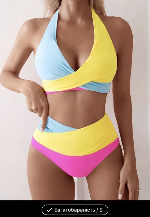 Купальник топ 3 шт. С м Л размер