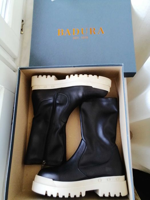 Buty damskie sztyblety botki skórzane Badura 39