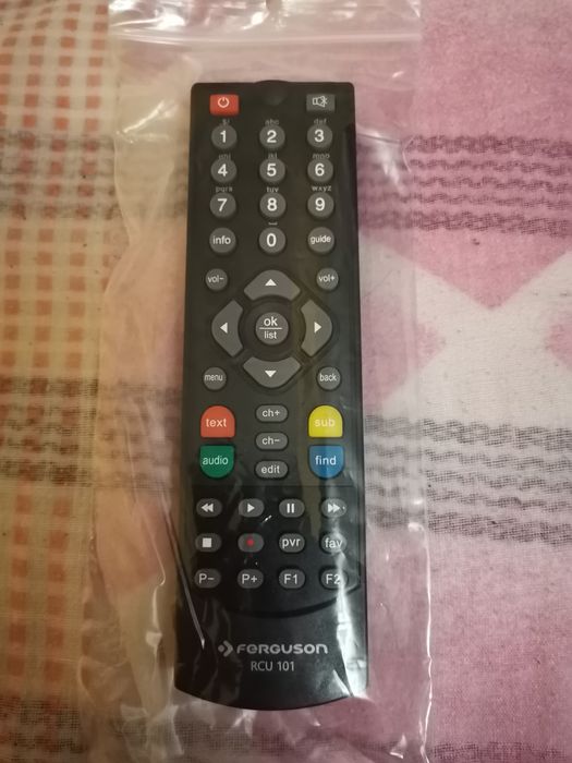 Pilot RCU 101 do dekodera Ferguson Ariva T760i i T265 DVB-T2 HEVC