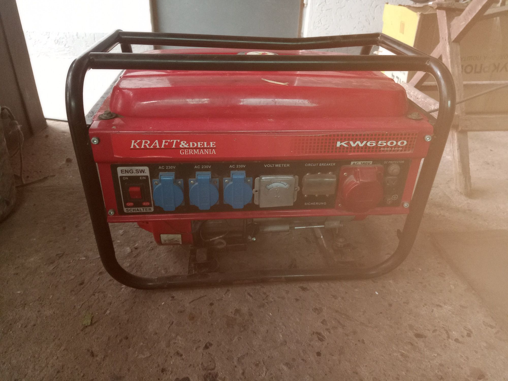 Продам бензогенератор Kraft&Dele kw6500