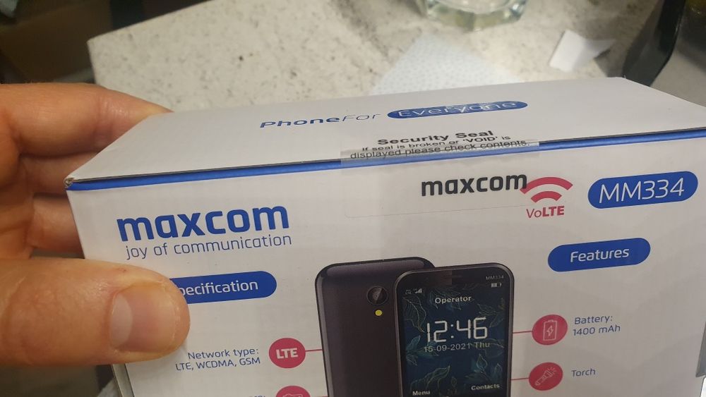 Telefon Maxcom MM334 nowy, nieotwierane pudełko