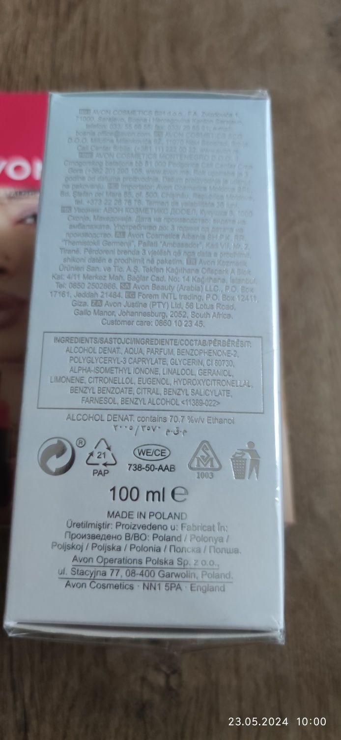 Percive 100 ml perfumy plus perfumetka Avon