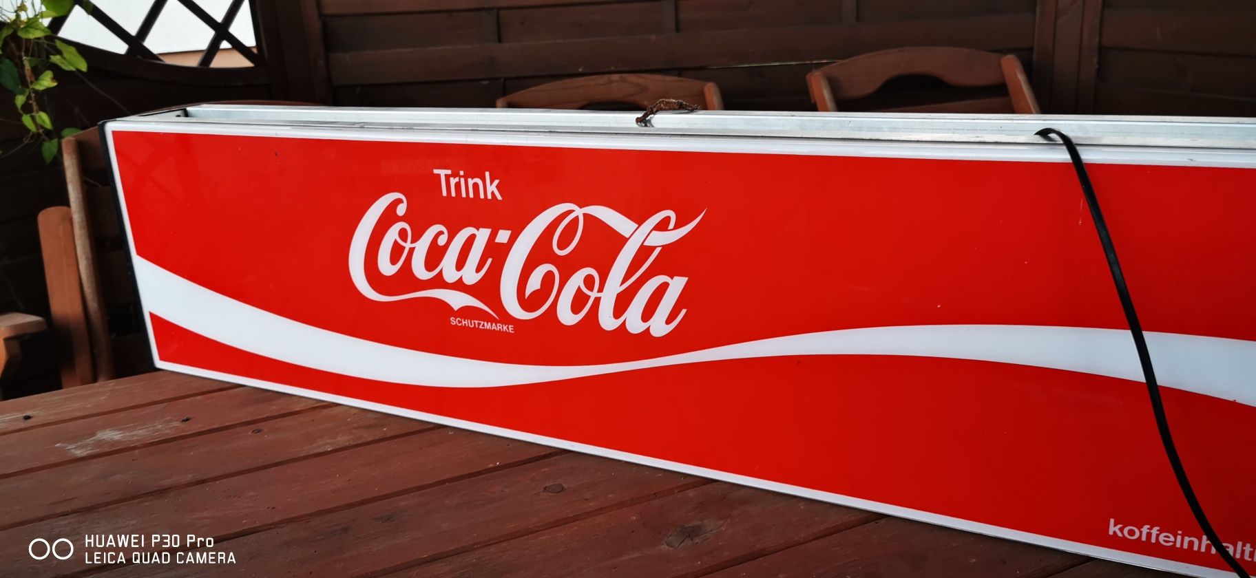 Lampa baner Coca Cola