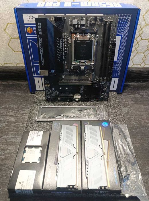 AMD Ryzen 5 8400F + B650 Материнська плата + 32 DDR5 Комплект AM5