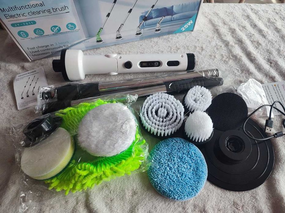 Szczotka Obrotowa Elektryczna DO Czyszczenia 8W1 Do Domu I Samochodu