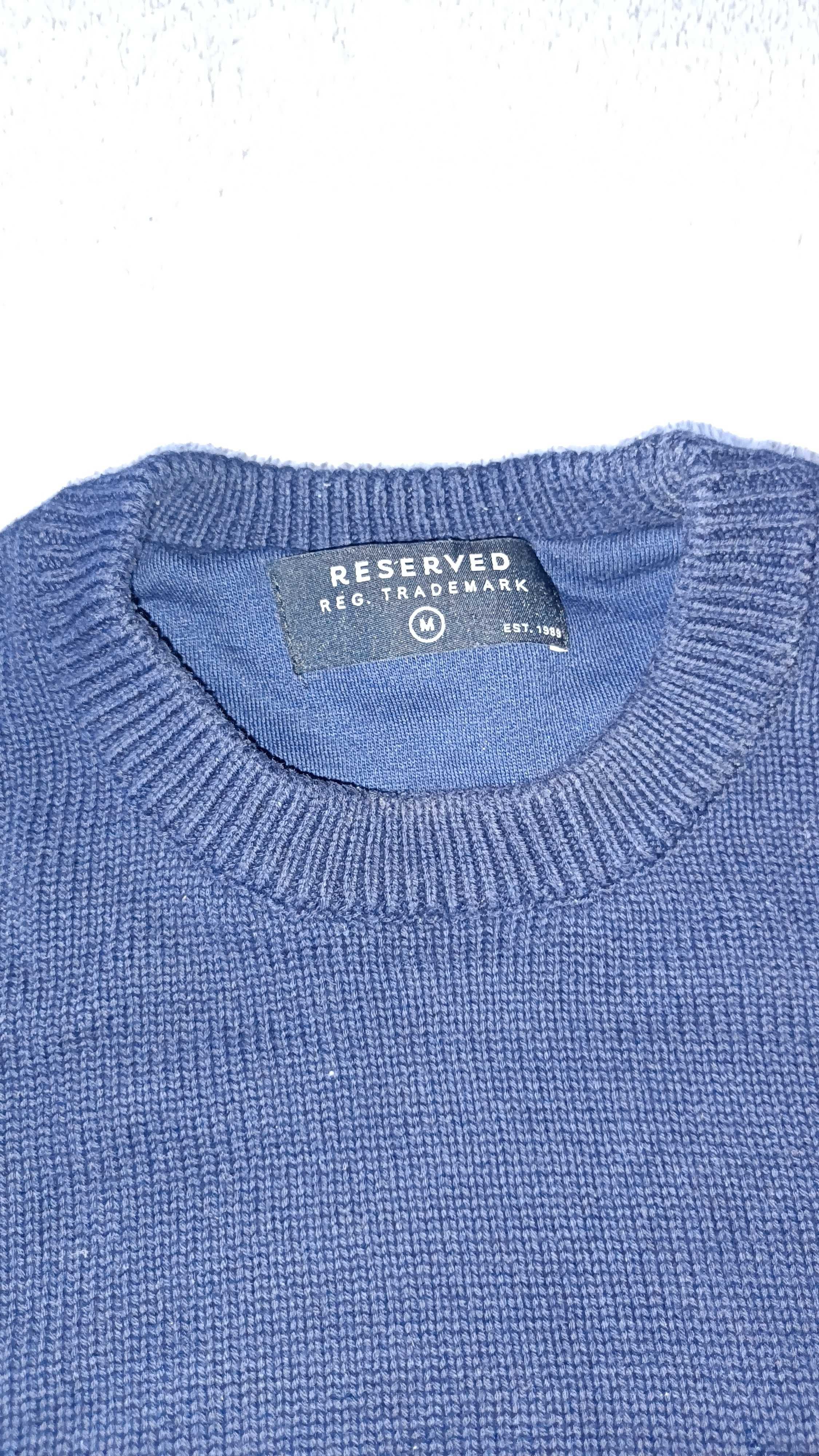 Sweter męski granatowy M - reserved
