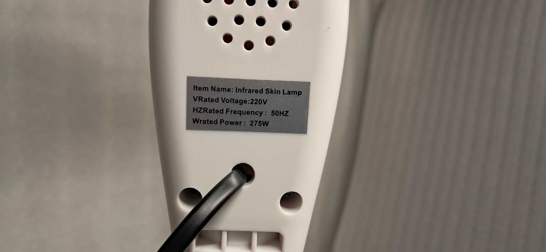 O Lampa do terapii na podczerwień 275 W