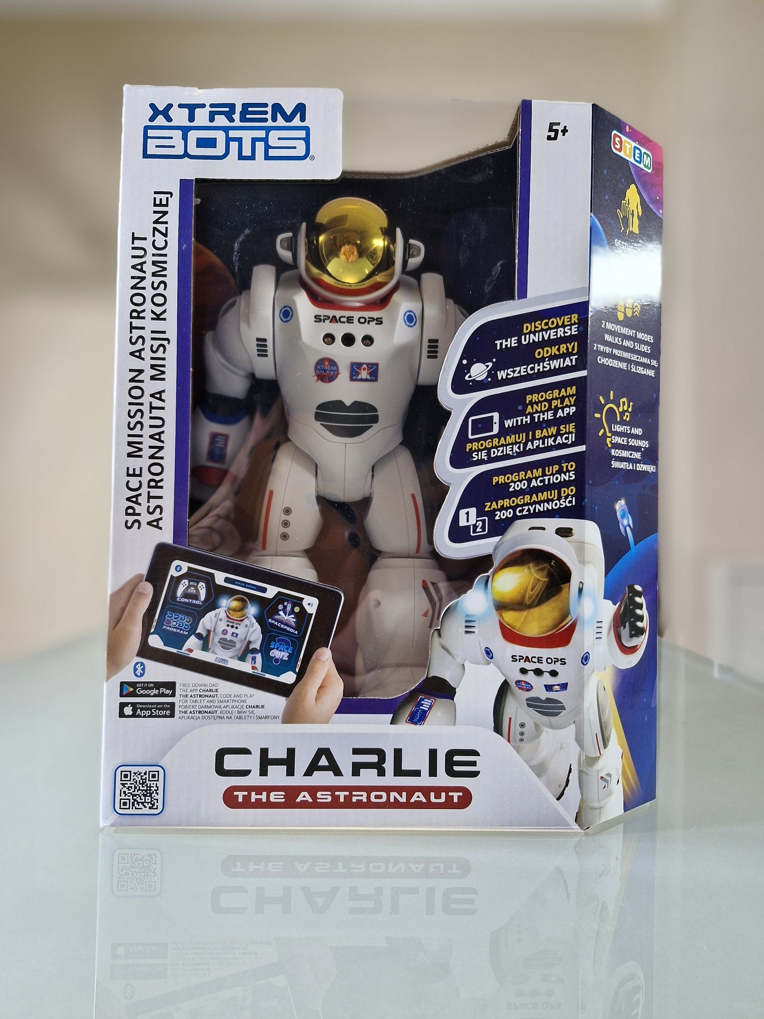 Robot Charlie Astronauta Interaktywny Nauka Programowania
