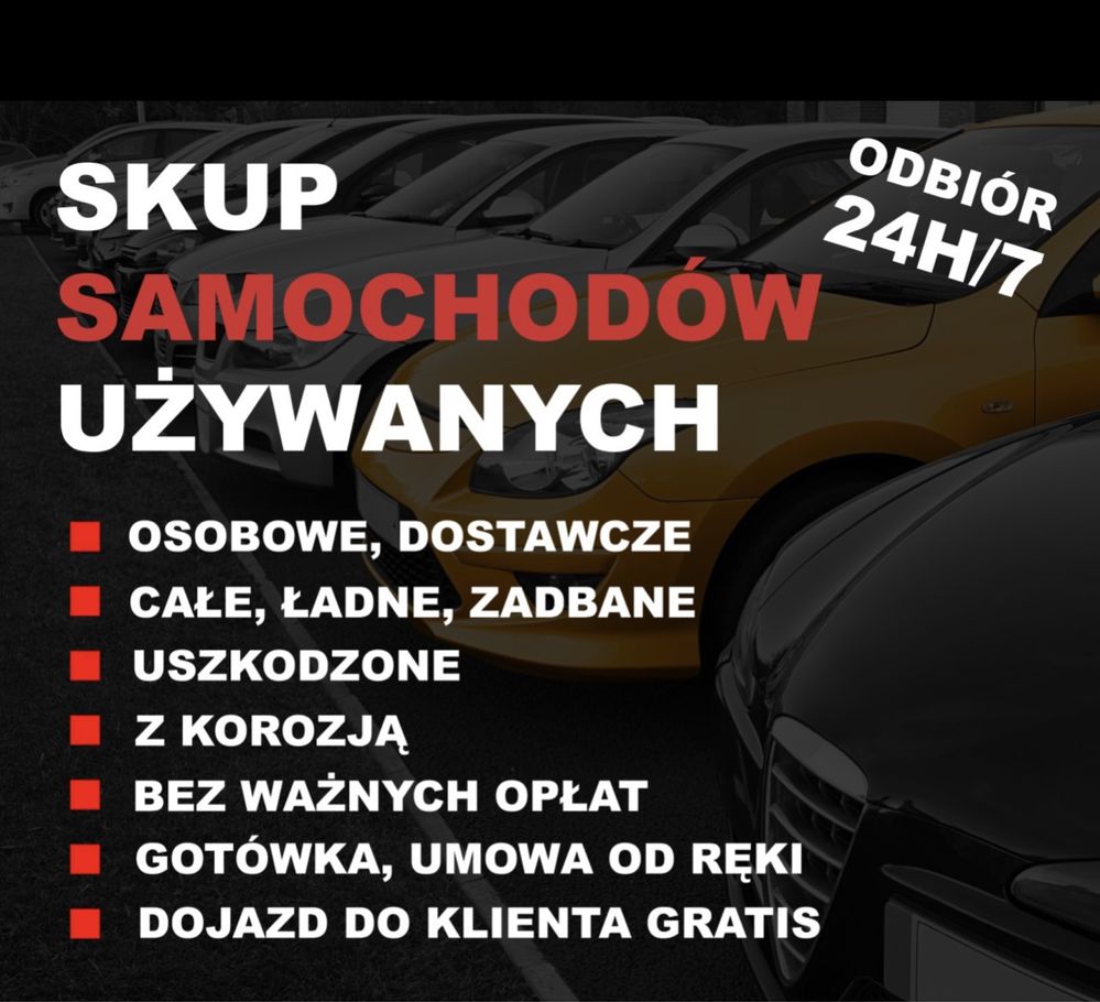 SKUP AUT KOŁO I OKOLICE ! Auto Skup pojazdow za gotowke 24H