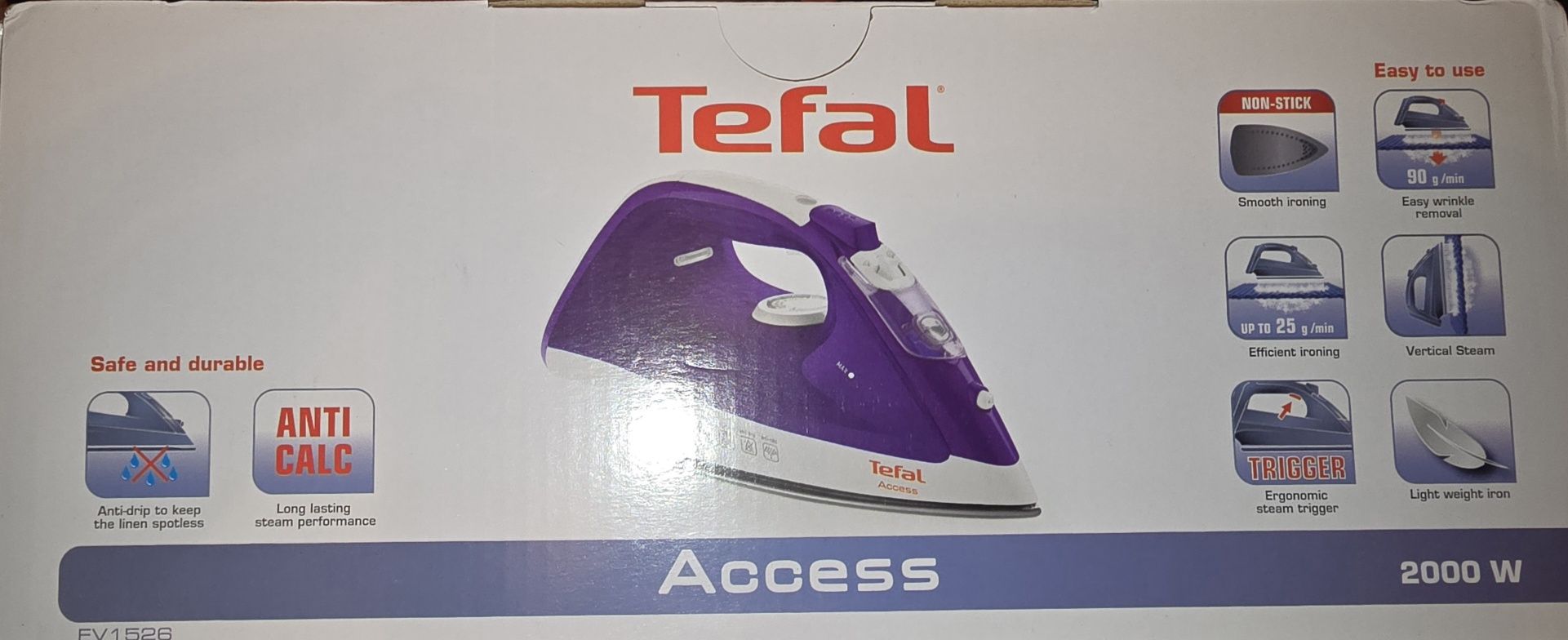 Żelazko Tefal Access 2000W - Nowe