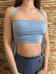 Crop top wiązany