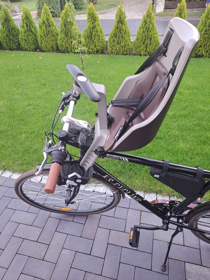 Bobike Mini Exclusive - holenderski fotelik rowerowy mocowany na przód