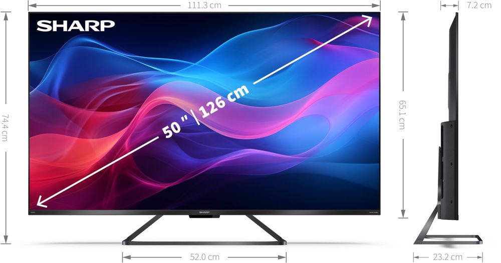 Telewizor Sharp 50GR8765E 50" QLED 4K 144Hz