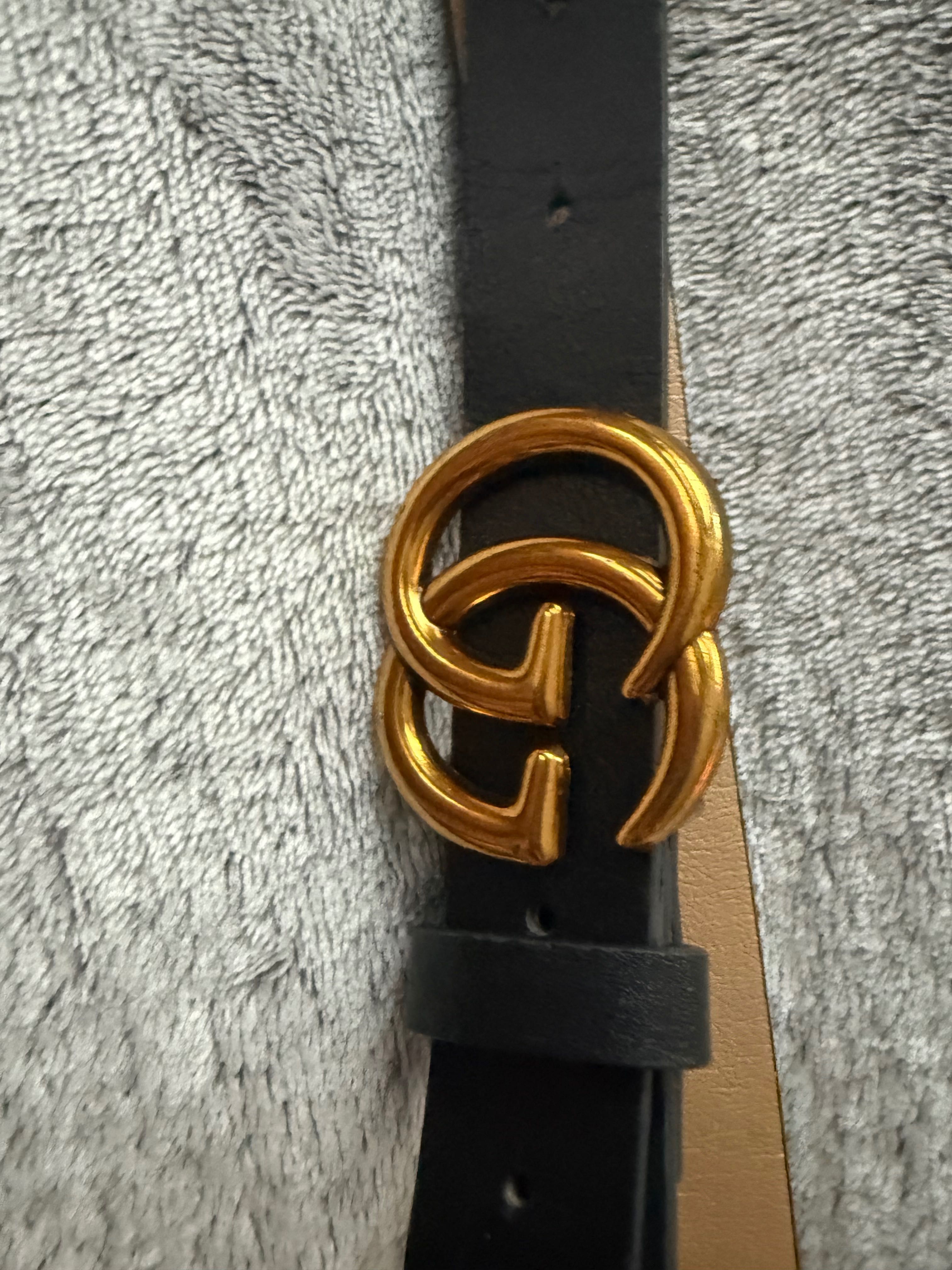 Czarny pasek jak Gucci