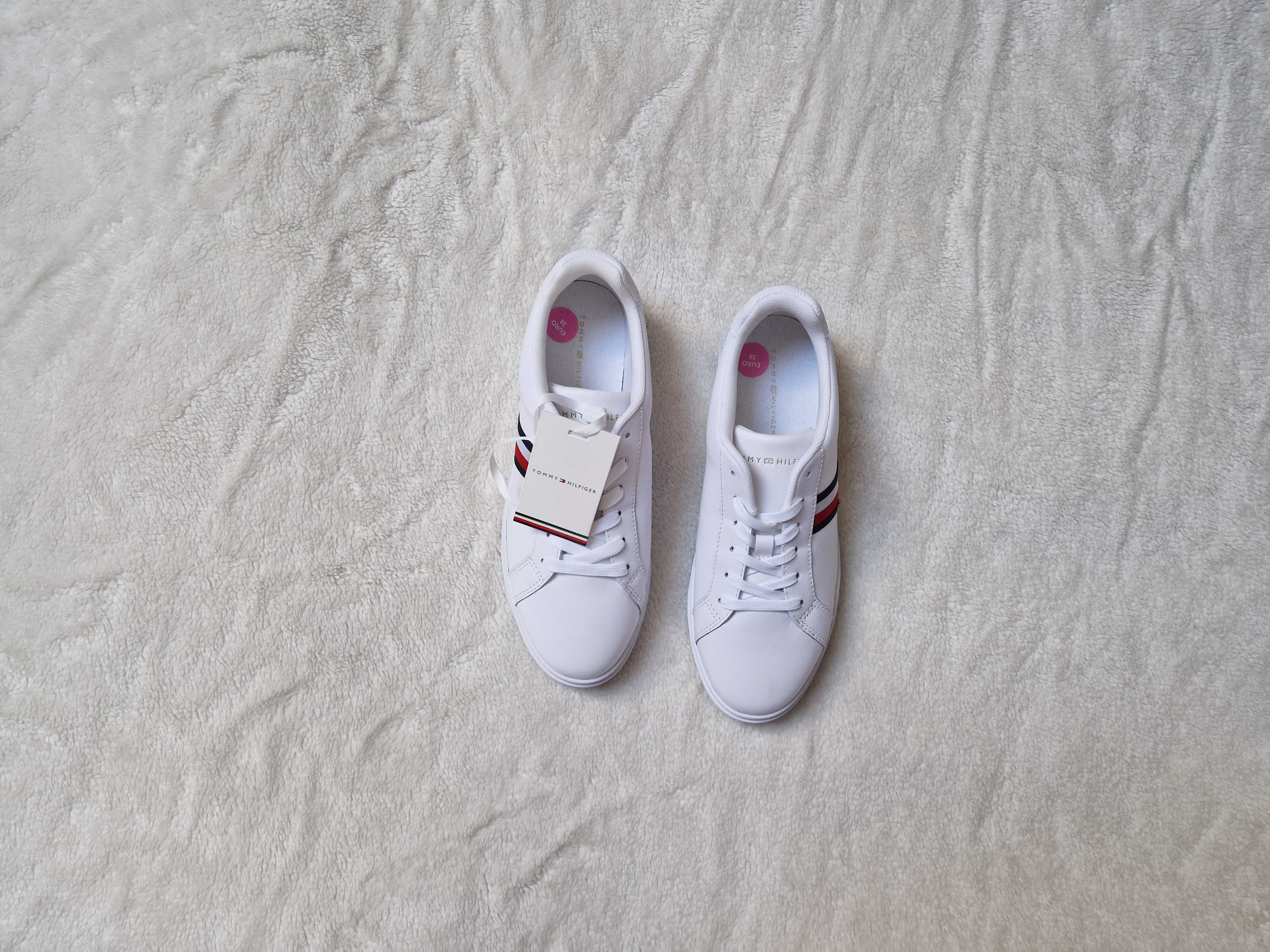Nowe białe buty sportowe sneakersy damskie Tommy Hilfiger rozmiar 38