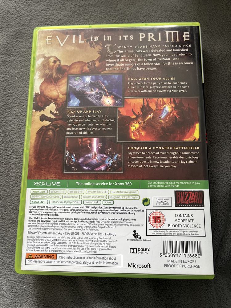 Diablo III gra Xbox 360