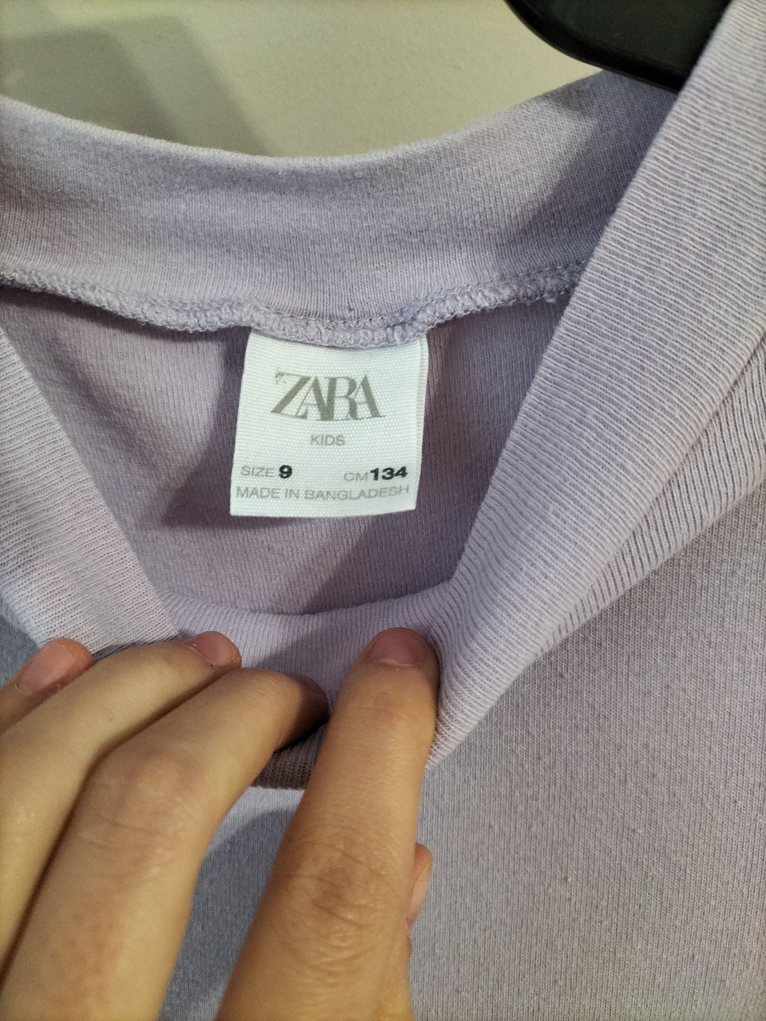 Nowa bluzka Zara fioletowa bluza liliowa golf