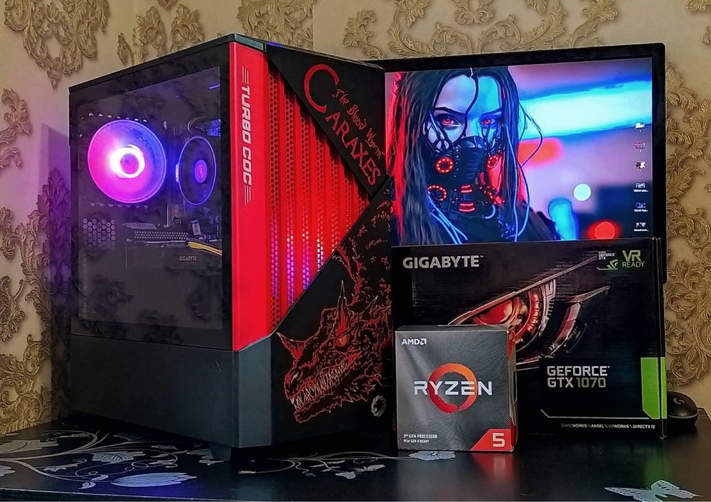 ПК GTX1070 Ryzen 5 3600 16gb DDR4 игровой компьютер