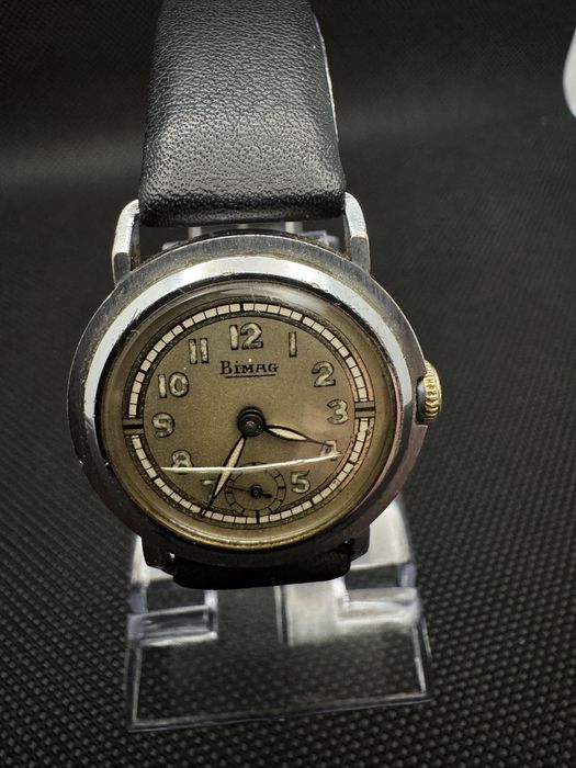 Zabytkowy zegarek lata 40 Bimag