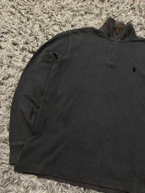 Popielaty basic half-zip Ralph Lauren - Size XS